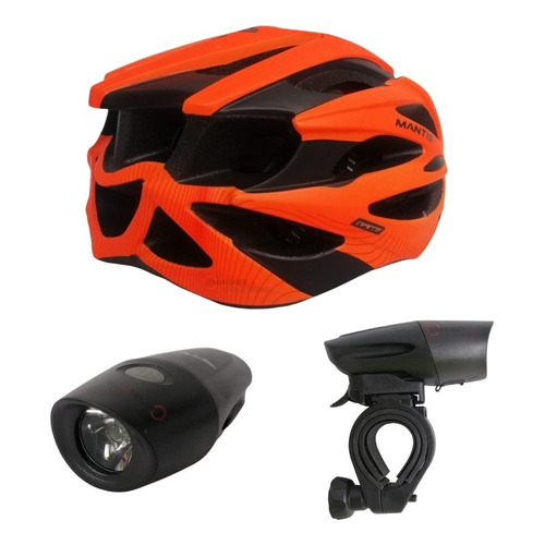 Casco Bicicleta Gw Mantis Mtb Ruta Patinaje Graduable Tallam Color Naranja Talla L