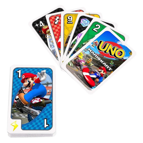 Uno Mario Kart Game Juego De Cartas Coleccionable