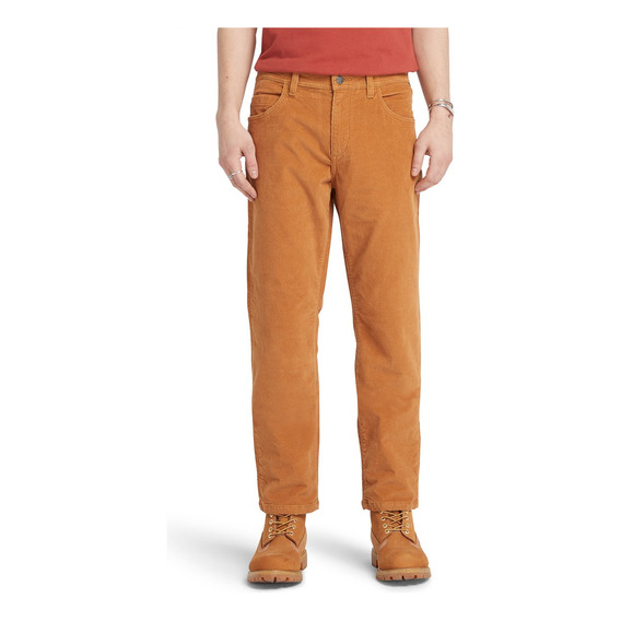 Pantalón Timberland Tiro Medio En Color Ocre Para Hombres
