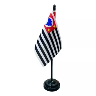 Bandeira Bandeirinha De Mesa Pedestal São Paulo 26cm 