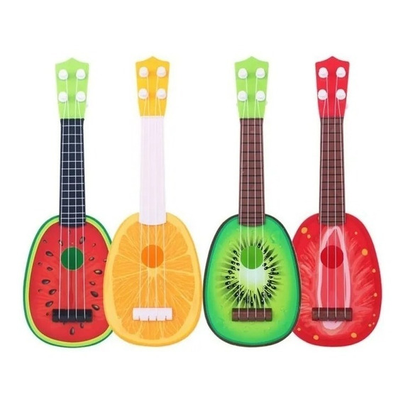 Guitarra Para Niños Ukelele Juguete Diseños Frutas Musica