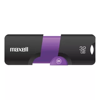 Pendrive Maxell Usb Flix 32gb 3.0 Negro/ Morado Color Negro