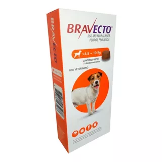 Bravecto 250 Mg - De 4.5 A 10 Kg