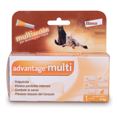 Advantage Multi® Antipulgas Y Parásitos Gatos De Hasta 4 Kg
