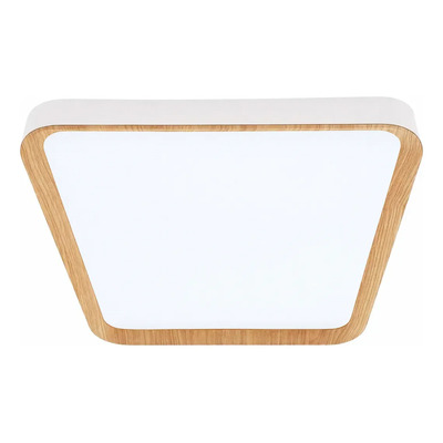 Plafon Led Nordic C Blanco Madera Moderno Cct Lda82032-bm Blanco/madera
