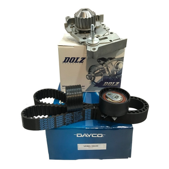 Kit Distribucion Dayco + Bomba Agua Dolz Kangoo 1.6 16v K4m