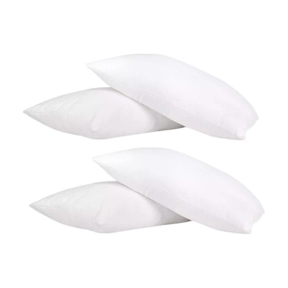 Almohadas Siliconadas Antialérgicas Fina Grande Cómoda X 4 U