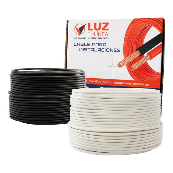 Pack: Dos Cajas Cable Calibre 12 Colores Blanco Y Negro 200m