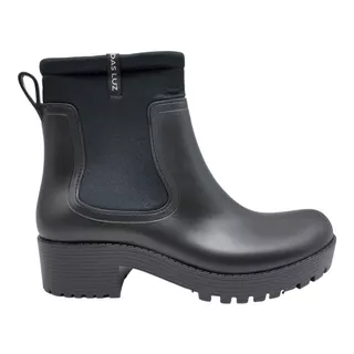 Botitas Lluvia Mujer Moda Bota Goma Botineta Impermeable