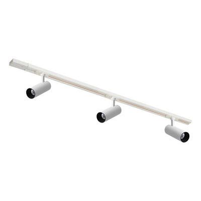 Riel 1 Metro 3 Luces Con Fan 10w Blanco Dimer Profesional Vk