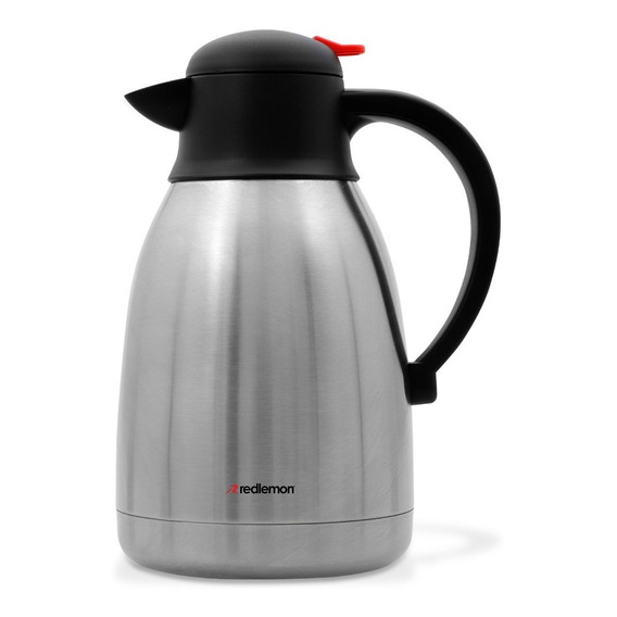 Redlemon Cafetera Térmica 1.5 L, Tetera de Acero Inoxidable con Tapa Hermética para Té y Agua, Mantiene Tus Bebidas Calientes Hasta por 12 horas, Ideal para Negocios y Restaurante, Hervidor de Agua