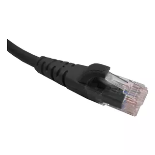 Cable Patch Inyectado Multifilar 10 Metros Negro Cat6 Lszh