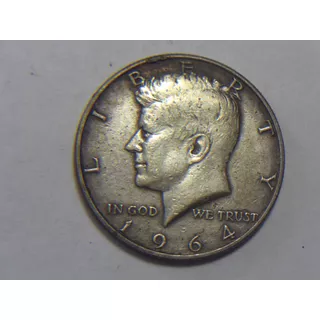 Moneda De 50 Centavos Kennedy 1964 Plata