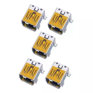 Kit Com 20 Conector Carga Para V3 Mini Usb 10 Pinos (tipo A)