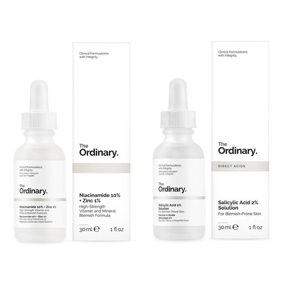 The Ordinary Kit Niacinamida 10% + Ácido Salicílico 2%