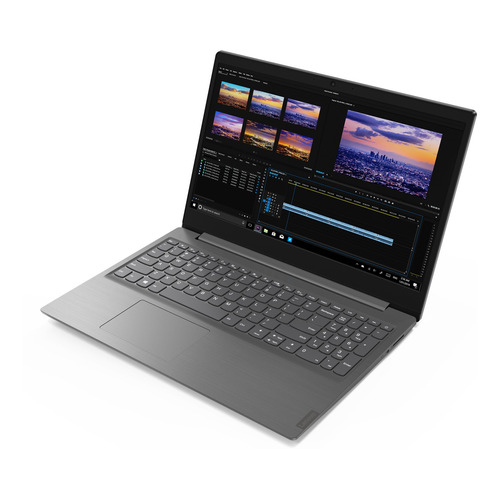 Notebook Lenovo V15-IGL  iron gray 15.6", Intel Celeron N4020  8GB de RAM 256GB SSD, Intel UHD Graphics 600 1920x1080px Windows 10 Home