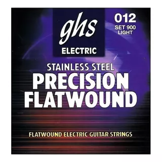 Encordado Guitarra Eléctrica Ghs Precision Flatwound 012