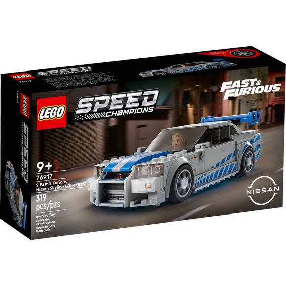 kit construcción Lego Speed Champions Nissan Skyline GT-R (R34) de 2 Fast 2 Furious 76917 3+