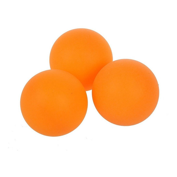 3 Pelotas De Ping Pong Pack De Pelotitas Naranjas