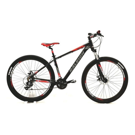 Mountain bike Raleigh Mojave 2.0  2018 R29 19" 21v frenos de disco mecánico cambios Shimano Tourney TX50 y Shimano Tourney TX800 color negro/rojo  