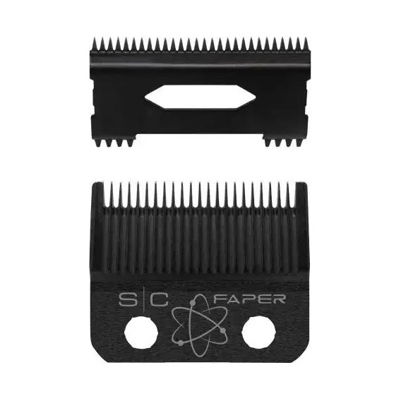 Set Cuchillas De Repuesto Para Maquina Clipper Faper Sc Color Negro