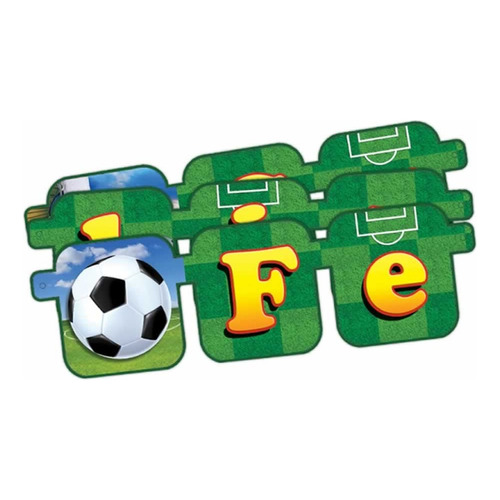Banderín Adorno Fiesta Balones Soccer Futbol - Soccer77