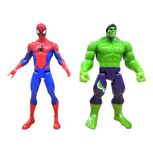 Figura X 2 Spiderman Y Hulk 23 Cm ELG 54507