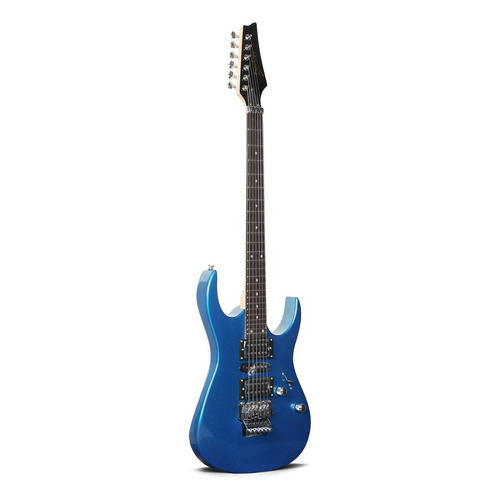 Guitarra Eléctrica Deviser L-g5 Azul, Floyd Rose, C/funda Color Metallic blue Material del diapasón Palo de rosa Orientación de la mano Diestro