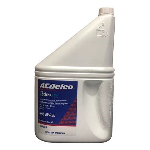 Aceite De Motor Sintético Acdelco 5w30 Para Automóviles, Camionetas Y Suv 4l