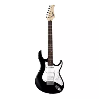 Guitarra Eléctrica Cort G Series G110 Double-cutaway De Álamo Black Con Diapasón De Jatoba