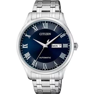 Relógio Citizen Masculino Automatico Tz20797f Azul Aço Prata