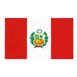 Bandera Del Perú 60 Cm X 90cm Con Escudo Calidad A1