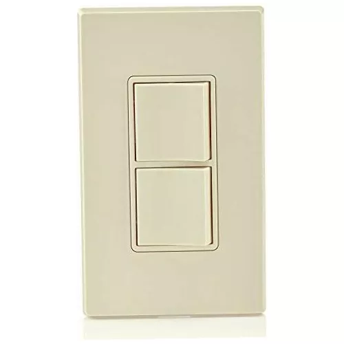 INTERRUPTOR DOBLE BLANCO LEVITON