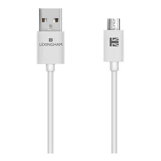 Cable Micro Usb Lexingham 5700 Blanco 1 Metro