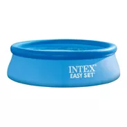 Pileta Inflable Redonda Intex Easy Set 56412 De 457cm X 91cm 10681l Azul