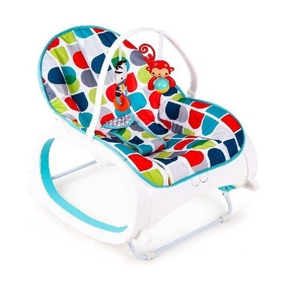 Silla Mecedora Vibradora Musical Antirreflujo Para Bebe Círculos