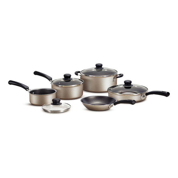 Batería De Cocina Tramontina 9 Piezas Gris