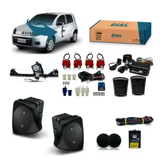 Kit Vidro Eletrico Uno Novo 2014 2015 4 P Dian+ Trava Alarme