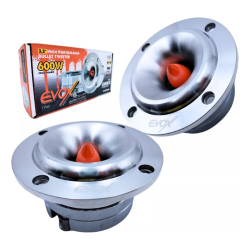 2 Tweeter Bala 3.2'' 8 Ohm 300w Rms Open Show Evox Evx350neo Color Gris