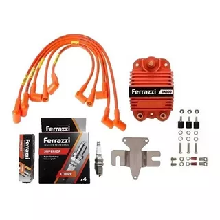 Cables Y Bujias + Bobina Msd Seca Ferrazzi Fiat Duna Uno 1.6