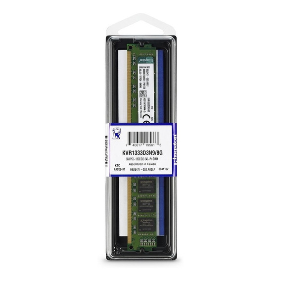 Memoria Ram Kingston 8gb Ddr3 Pc3-10600 1333mhz Nuevas 