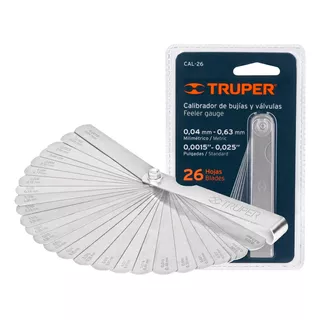 Calibrador Bujias 26 Hojas Truper 14396