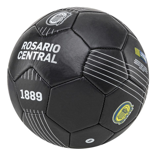Pelota Futbol N°5 Club Atletico Rosario Central Equipo Color Negro