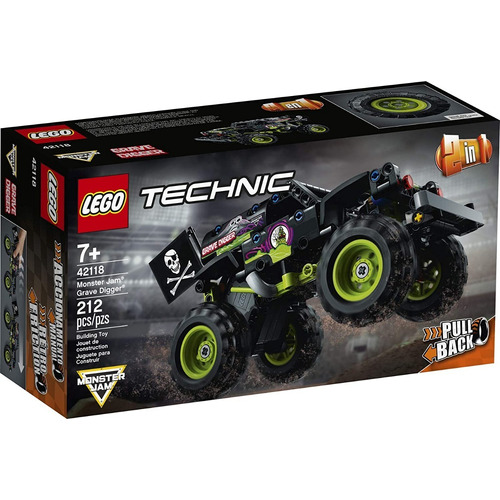Lego® Technic: Monster Jam® Grave Digger®42118 Cantidad de piezas 212