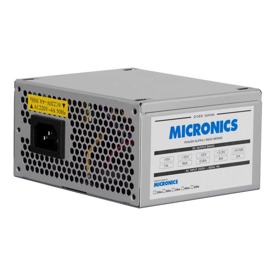 Fuente De Poder Micronics Atx Power Suply 250w/650