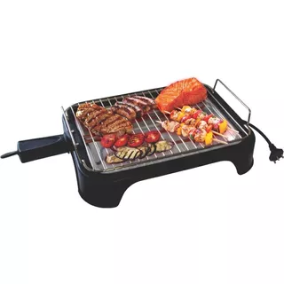 Churrasqueira Elétrica Portátil E Pratica Grill Preta 1200w Cor Preto 110