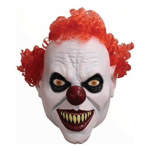 Máscara Payaso Prank Clown Disfraz Halloween Fiesta Color Blanco