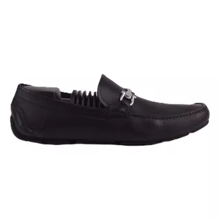  Zapato Mocasin Ferragamo Gancini Negro