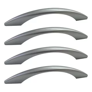 Manija Tirador Arco Oval Bari 128mm Plastico Aluminio X4 U F