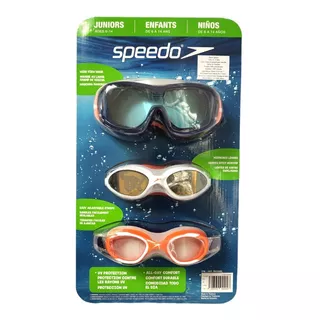 Speedo 3 Gafas De Natación Googles Gogles Niños Color Blanco